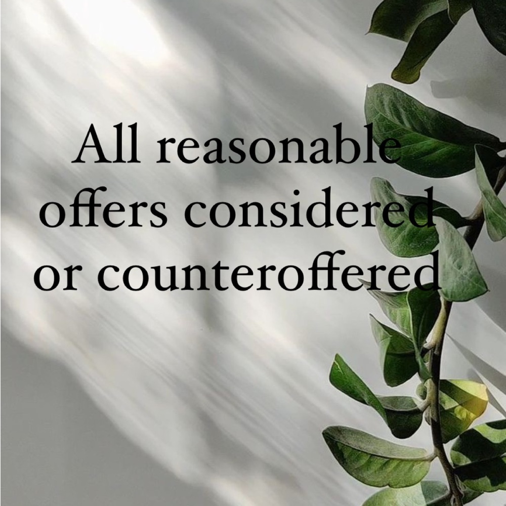 All offers considered